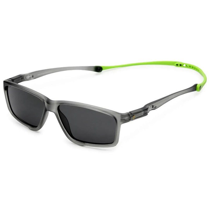 H2R Grey/Green Medium Full Rim Rectangle Sports Sunglasses for Men & Women — Hashtag Eyewears