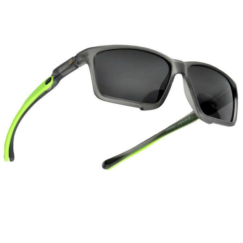 H2R Grey/Green Medium Full Rim Rectangle Sports Sunglasses for Men & Women — Hashtag Eyewears
