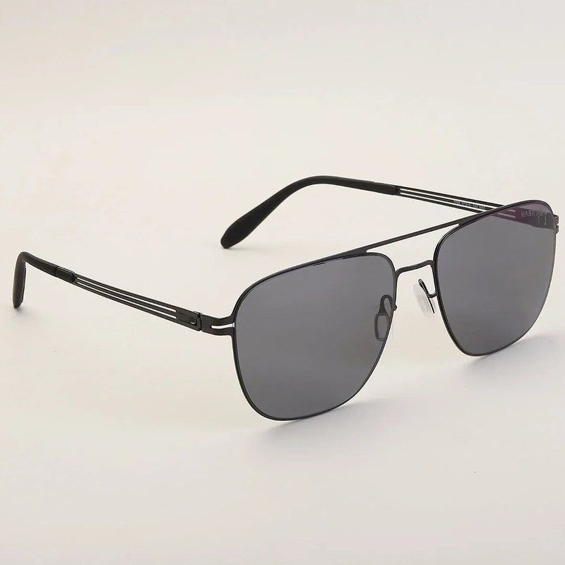 Helion Black Small Full Rim Square Sunglasses for Men — Hashtag Eyewears