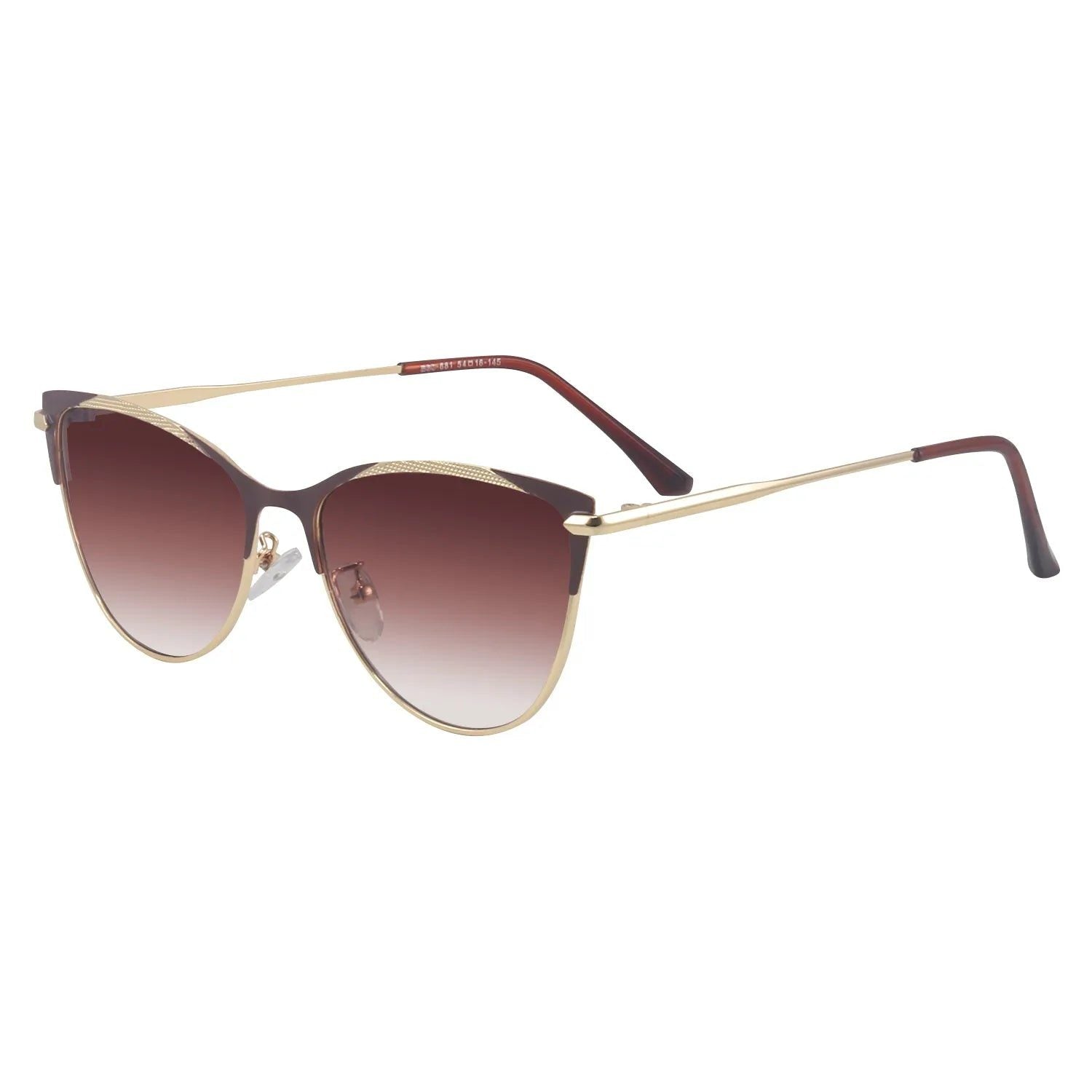 Hestara Brown Medium Full Rim Cat eye Sunglasses for Women — Hashtag Eyewears