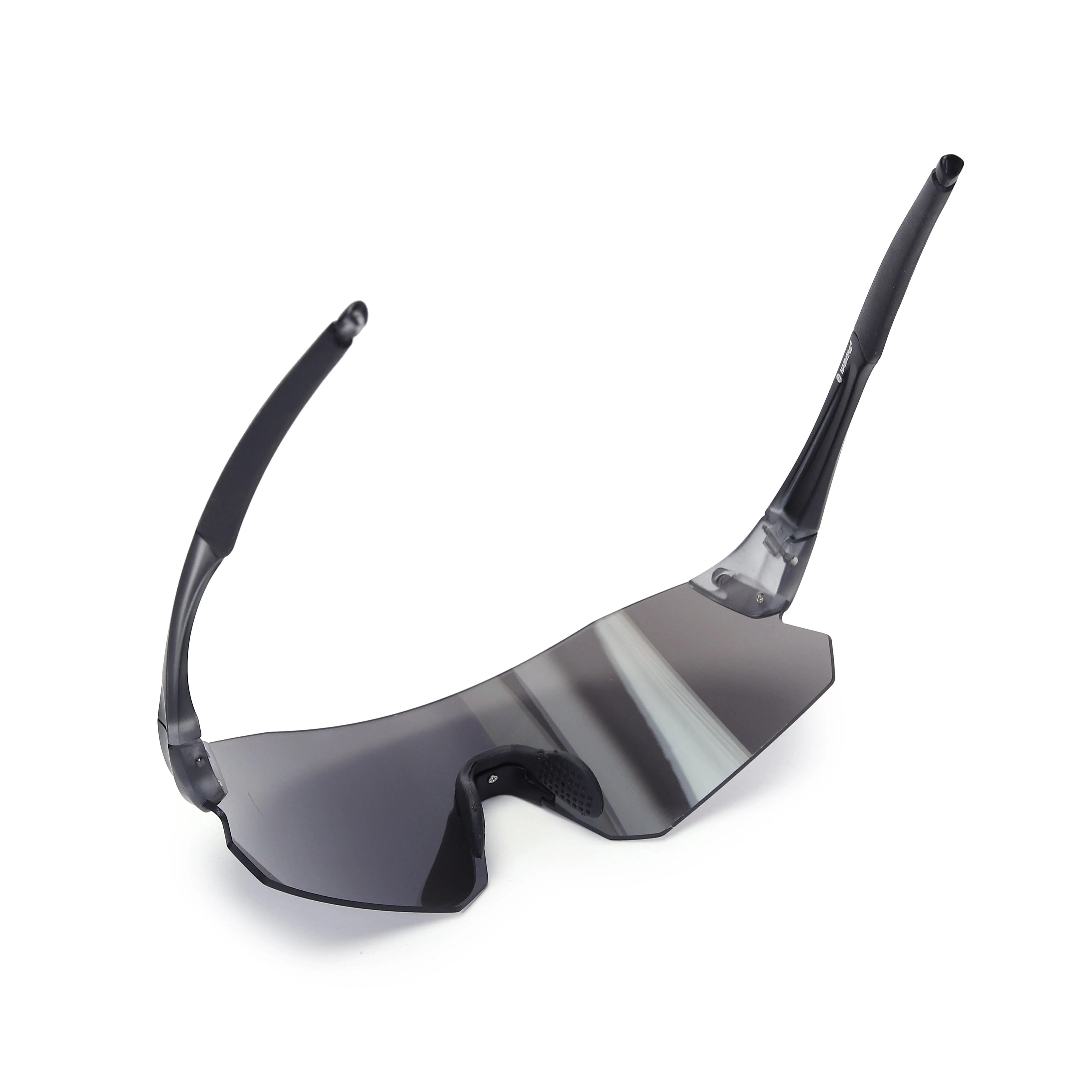 Hunters Grey Large Rim Less Shield Sports Sunglasses for Men & Women — Hashtag Eyewears