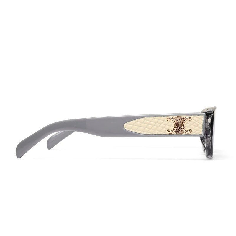 Hyra Transparent Grey Medium Full Rim Cateye Sunglasses for Women — Hashtag Eyewears