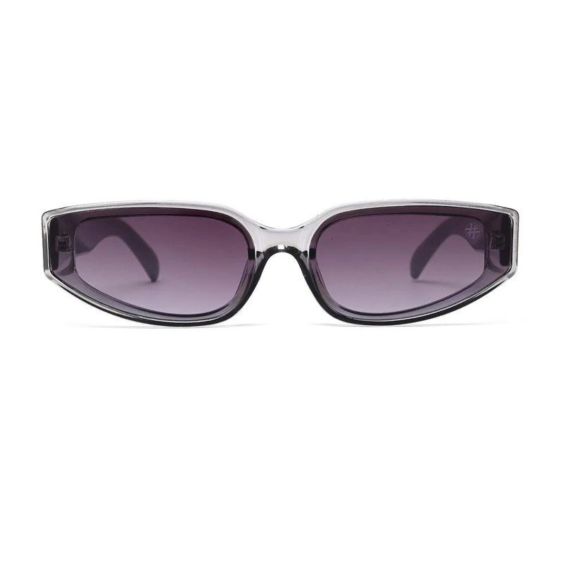 Hyra Transparent Grey Medium Full Rim Cateye Sunglasses for Women — Hashtag Eyewears