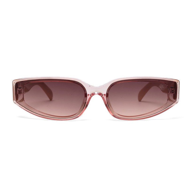 Hyra Transparent Pink Medium Full Rim Cateye Sunglasses for Women — Hashtag Eyewears