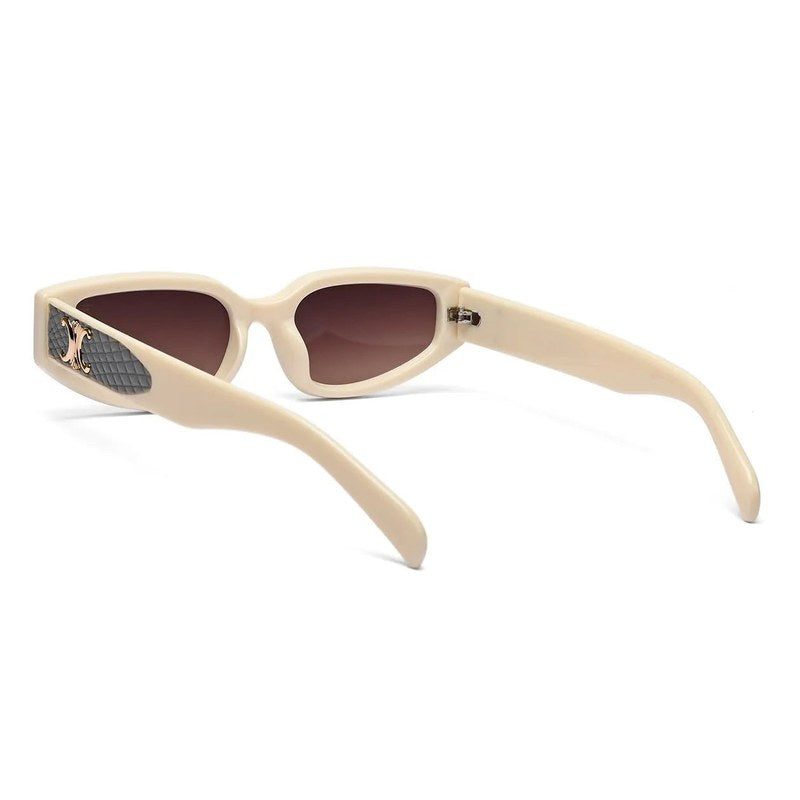 Hyra White Medium Full Rim Cateye Sunglasses for Women — Hashtag Eyewears