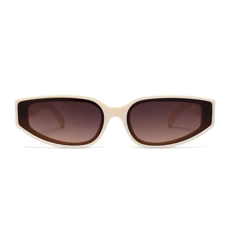Hyra White Medium Full Rim Cateye Sunglasses for Women — Hashtag Eyewears