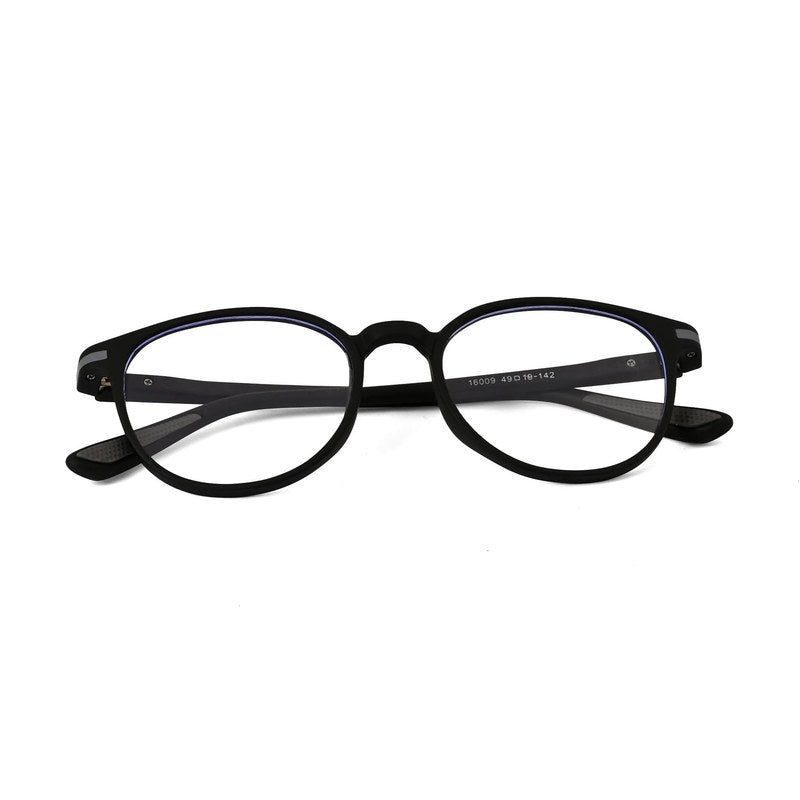 Idefend Black Medium Full Rim Round Computer Glasses for Men & Women — Hashtag Eyewears