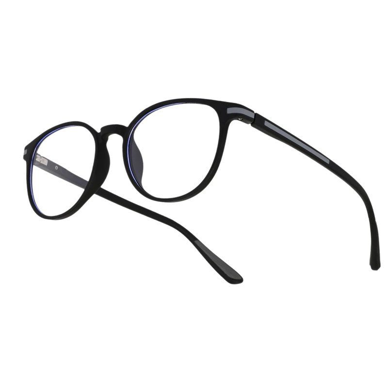 Idefend Black Medium Full Rim Round Computer Glasses for Men & Women — Hashtag Eyewears