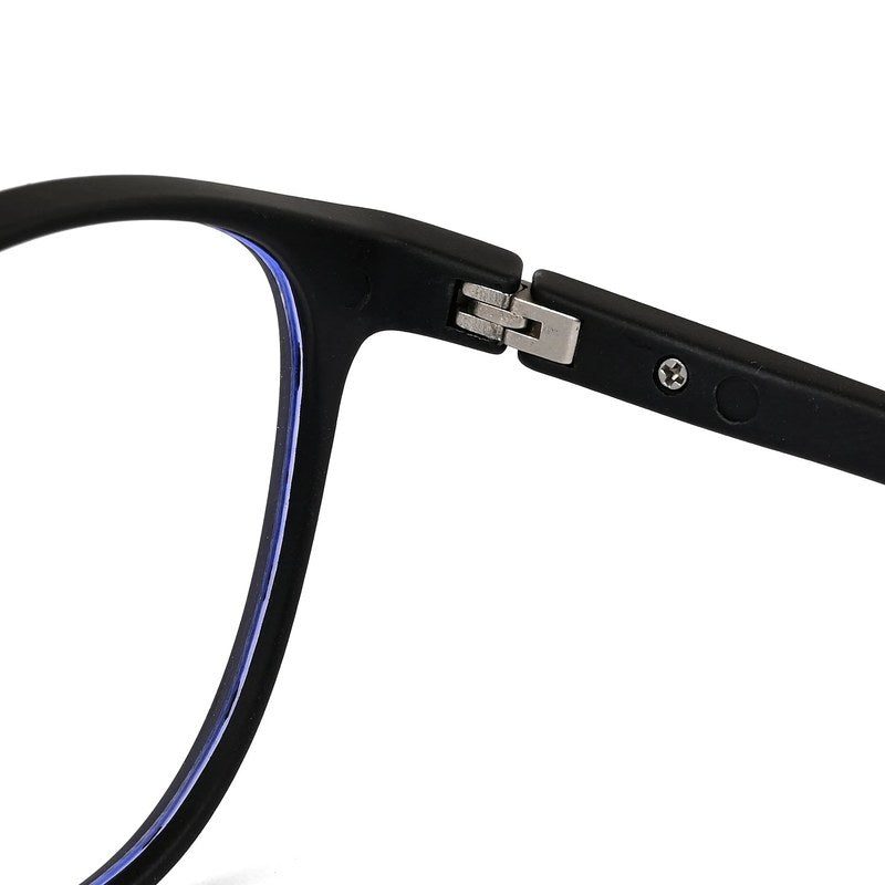 Idefend Black Medium Full Rim Round Computer Glasses for Men & Women — Hashtag Eyewears