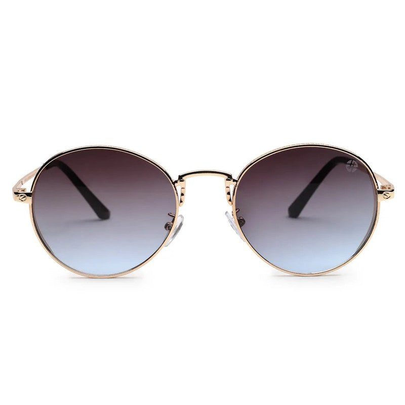 Ignisia Gradient Brown & Blue Medium Full Rim Oval Sunglasses for Men — Hashtag Eyewears