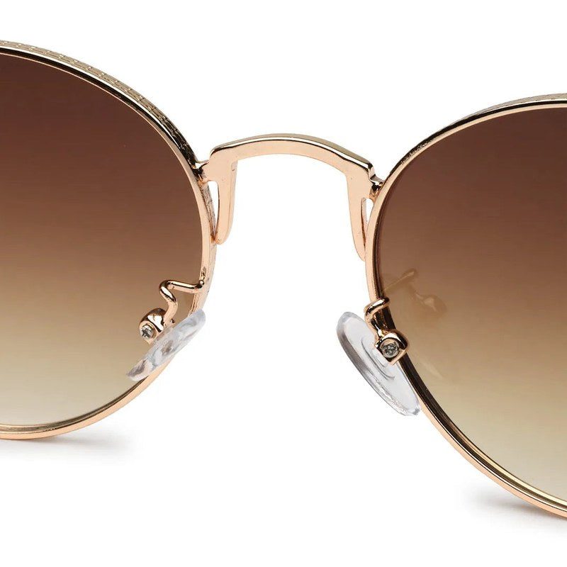 Ignisia Gradient Brown Medium Full Rim Oval Sunglasses for Men — Hashtag Eyewears