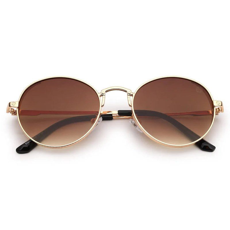Ignisia Gradient Brown Medium Full Rim Oval Sunglasses for Men — Hashtag Eyewears