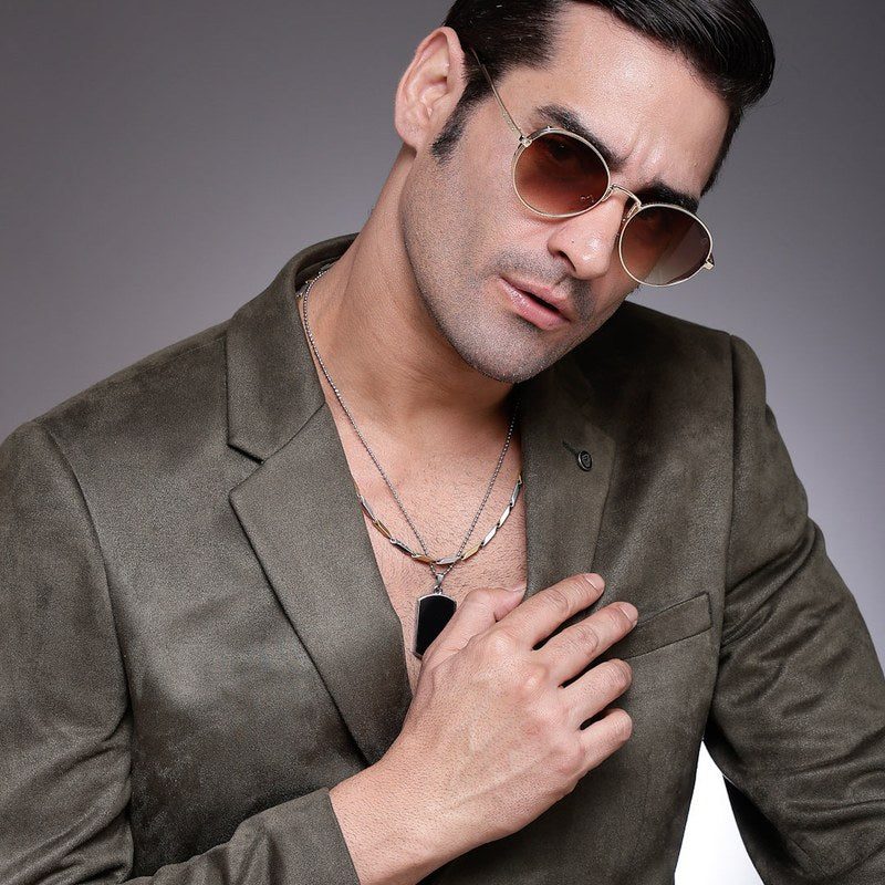 Ignisia Gradient Brown Medium Full Rim Oval Sunglasses for Men — Hashtag Eyewears