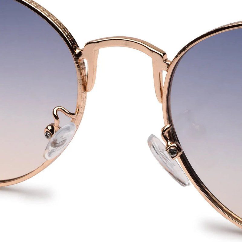 Ignisia Gradient Grey & Brown Medium Full Rim Oval Sunglasses for Men — Hashtag Eyewears