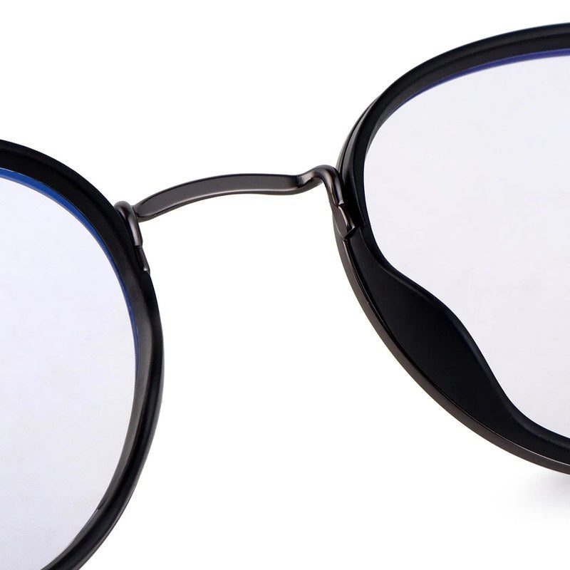 Ignisra Grey & Black Medium Full Rim Oval Clip-on for Men & Women — Hashtag Eyewears