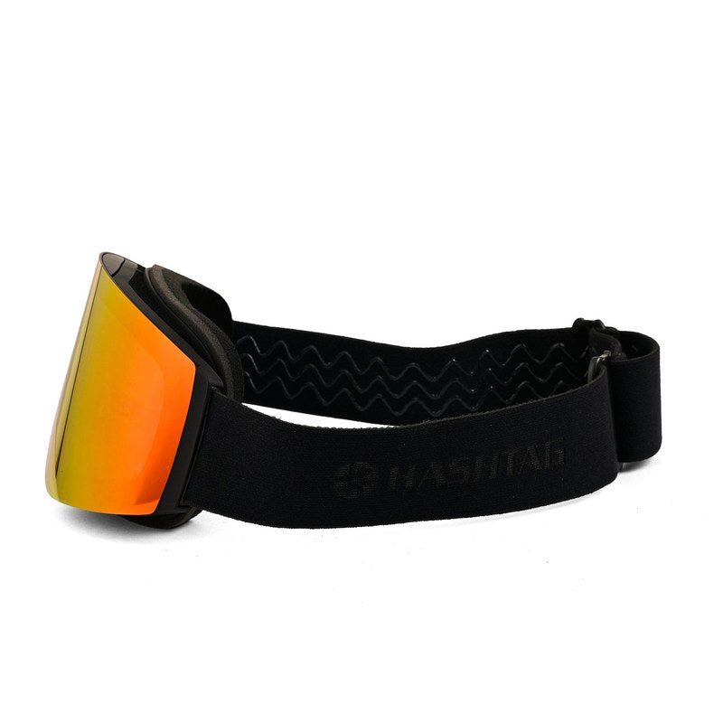 Ignite Black Large Full Rim Visor Sports Sunglasses for Men & Women — Hashtag Eyewears