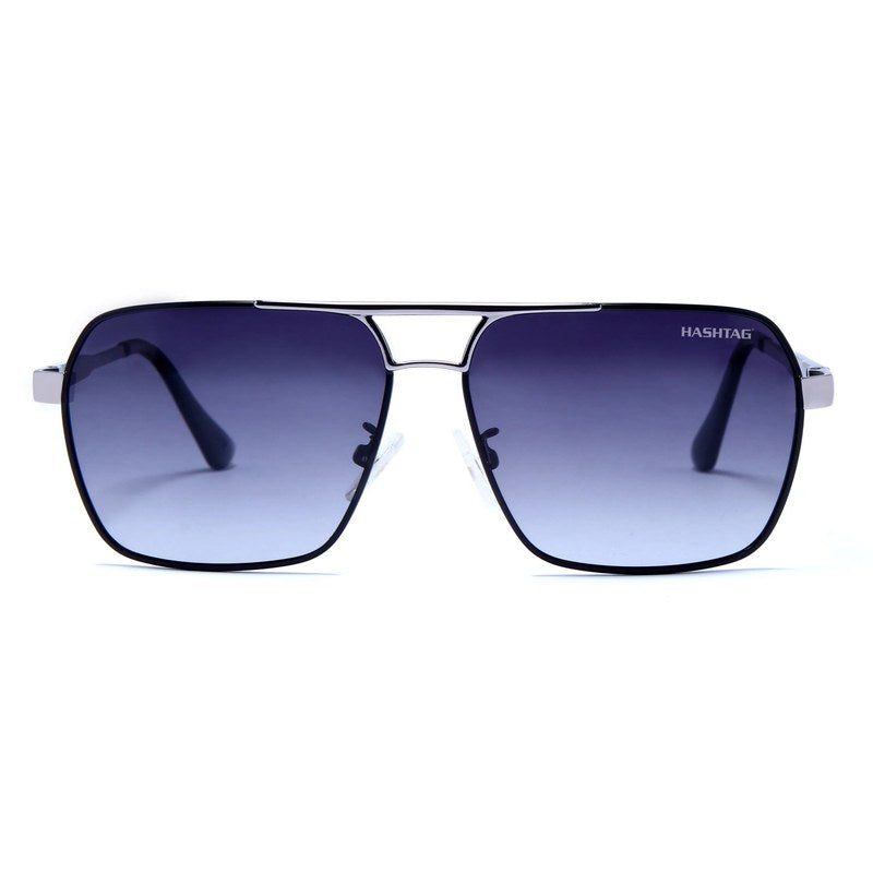 Inferna Gradient Blue Medium Full Rim RECTANGLE Sunglasses for Men & Women — Hashtag Eyewears