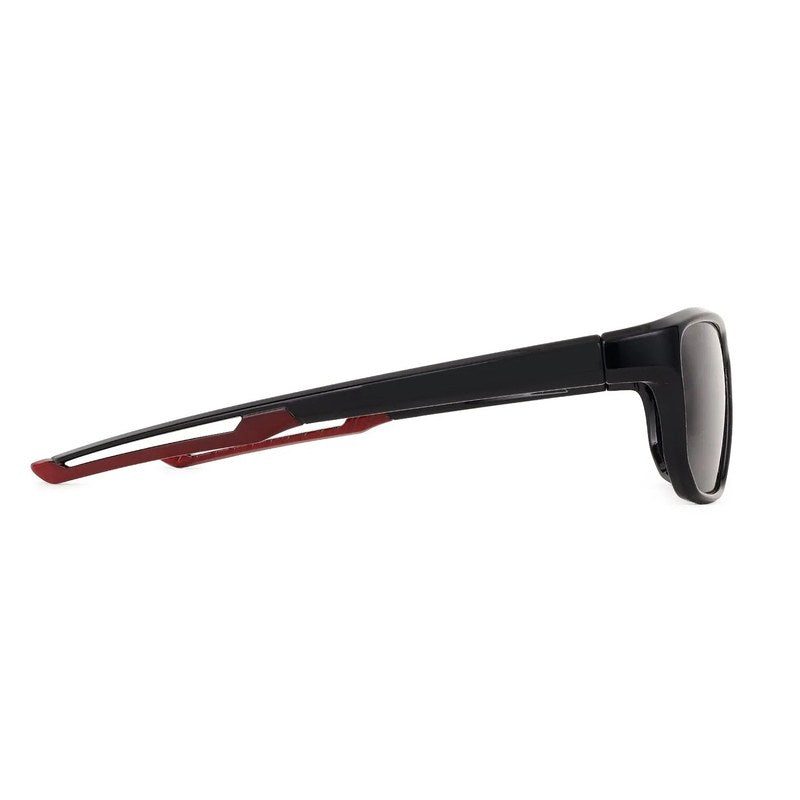 Ionium Black Large Full Rim Rectangle Sports Sunglasses for Men — Hashtag Eyewears
