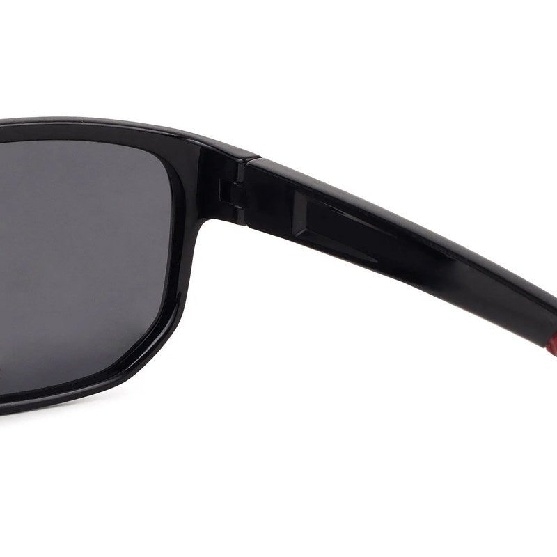 Ionium Black Large Full Rim Rectangle Sports Sunglasses for Men — Hashtag Eyewears