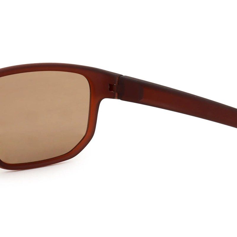 Ionium Brown Large Full Rim Rectangle Sports Sunglasses for Men — Hashtag Eyewears