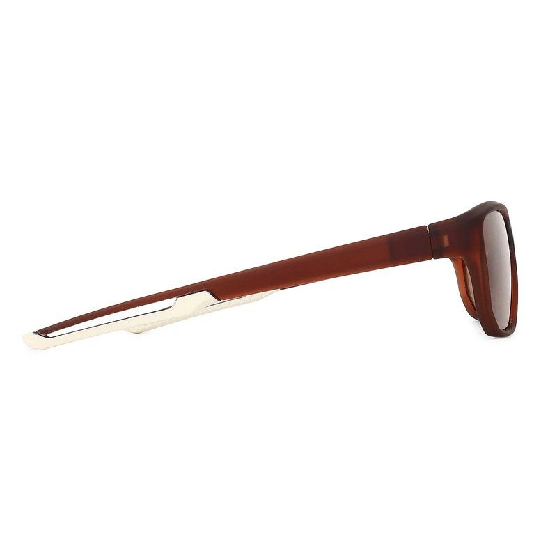Ionium Brown Large Full Rim Rectangle Sports Sunglasses for Men — Hashtag Eyewears