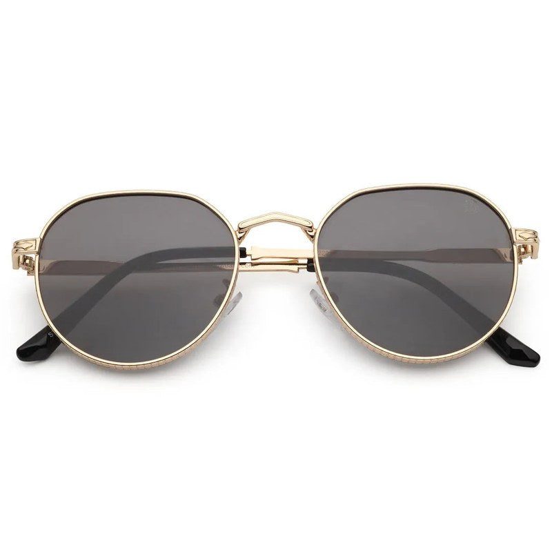 Ithon Black Medium Full Rim Oval Sunglasses for Men — Hashtag Eyewears