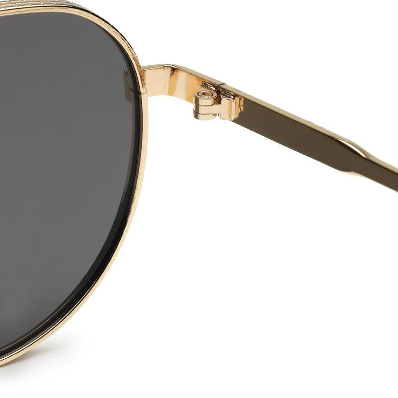 Ithon Black Medium Full Rim Oval Sunglasses for Men — Hashtag Eyewears