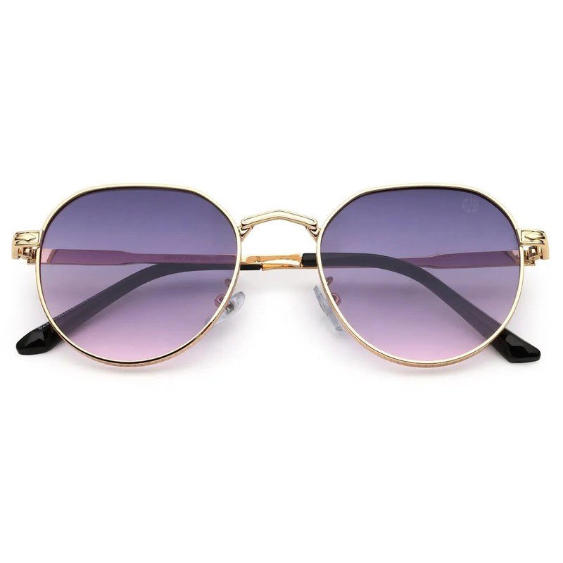 Ithon Gradient Blue & Pink Medium Full Rim Oval Sunglasses for Men — Hashtag Eyewears