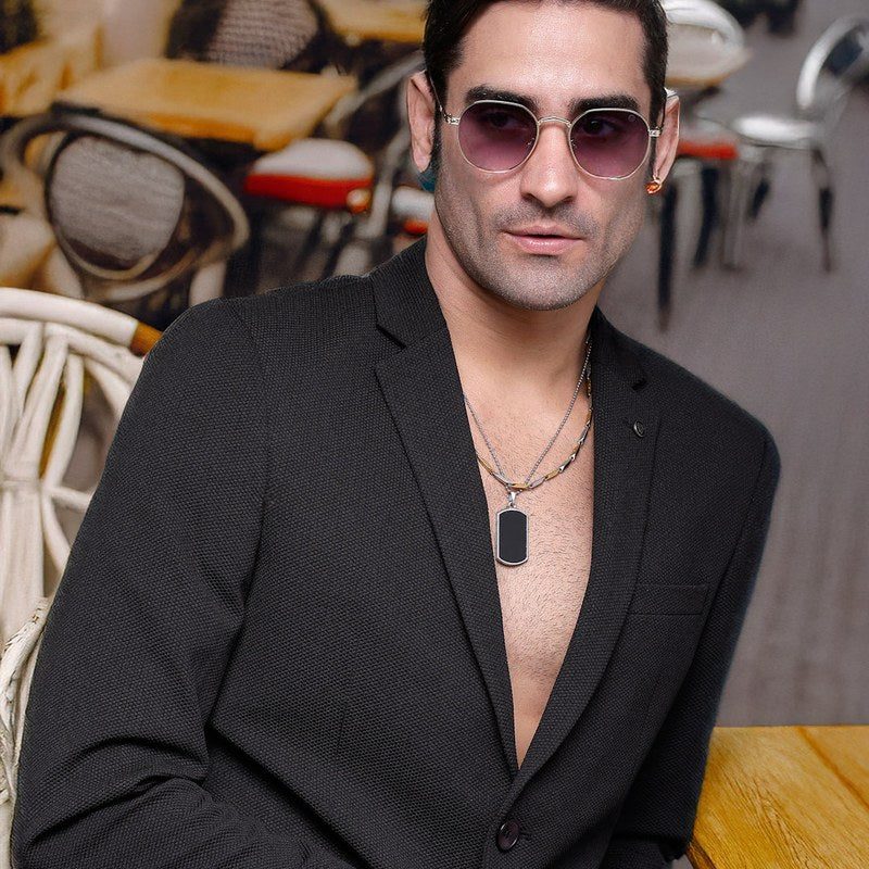 Ithon Gradient Blue & Pink Medium Full Rim Oval Sunglasses for Men — Hashtag Eyewears