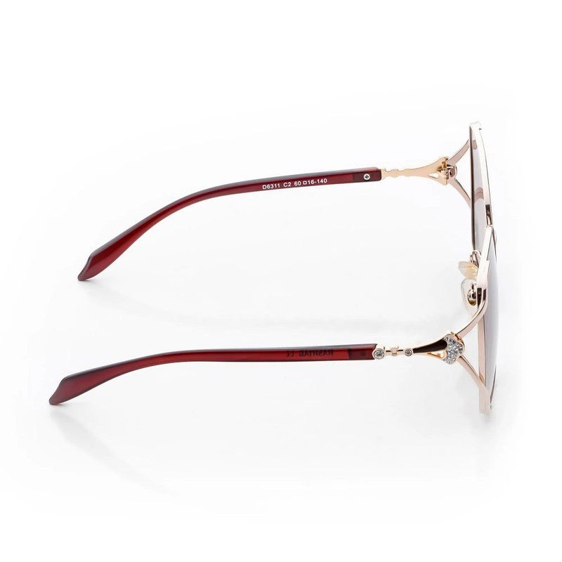 JOINTON Gradient Brown Large Full Rim Square Sunglasses for Women — Hashtag Eyewears