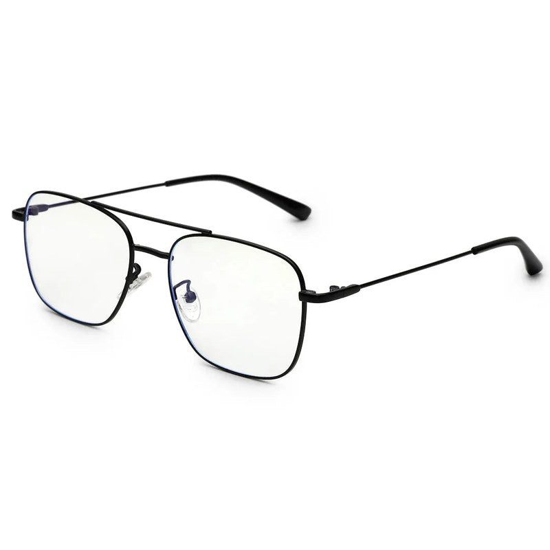Jovion Black Medium Full Rim RECTANGLE Computer Glasses for Men & Women — Hashtag Eyewears