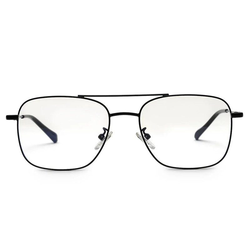 Jovion Black Medium Full Rim RECTANGLE Computer Glasses for Men & Women — Hashtag Eyewears