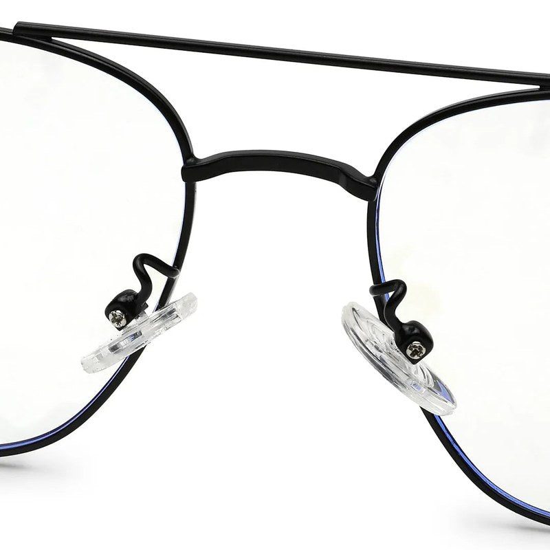 Jovion Black Medium Full Rim RECTANGLE Computer Glasses for Men & Women — Hashtag Eyewears
