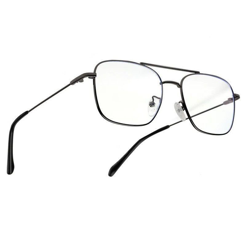 Jovion Grey Medium Full Rim RECTANGLE Computer Glasses for Men & Women — Hashtag Eyewears
