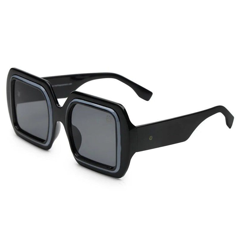 Jumbo Black Medium Full Rim Square Sunglasses for Men & Women — Hashtag Eyewears