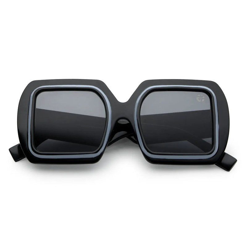 Jumbo Black Medium Full Rim Square Sunglasses for Men & Women — Hashtag Eyewears