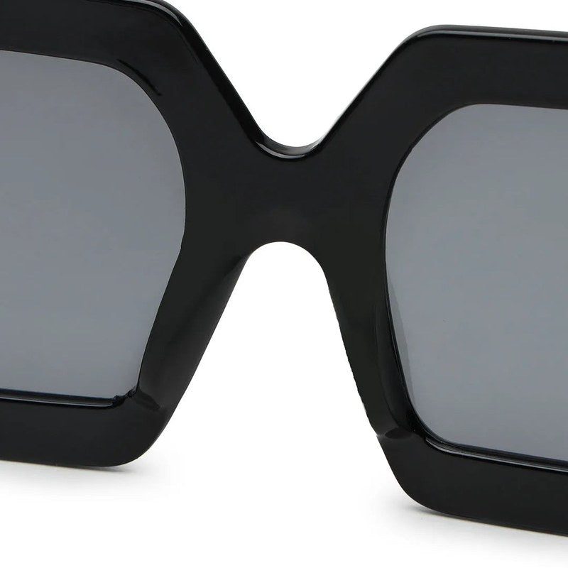 Jumbo Black Medium Full Rim Square Sunglasses for Men & Women — Hashtag Eyewears
