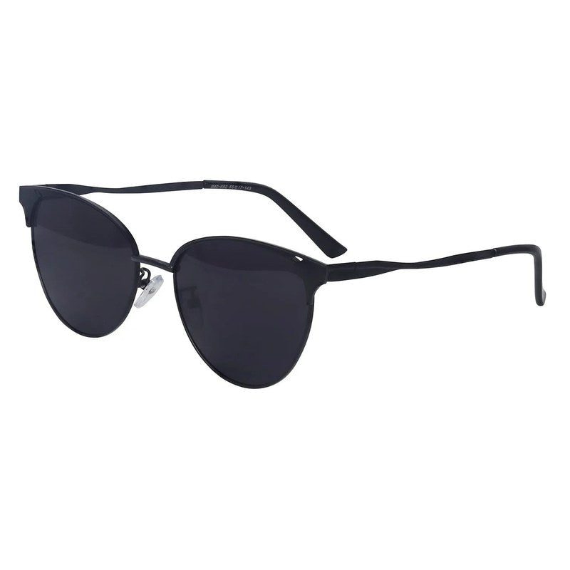 Kaelith Black Medium Full Rim Round Sunglasses for Women — Hashtag Eyewears