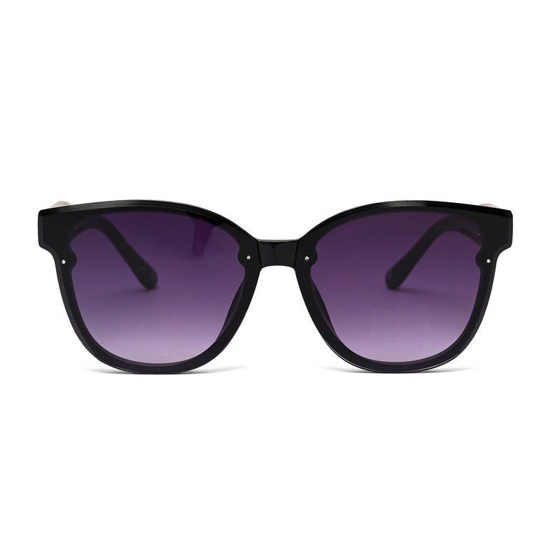 Kalira Black Large Full Rim Cateye Sunglasses for Women — Hashtag Eyewears