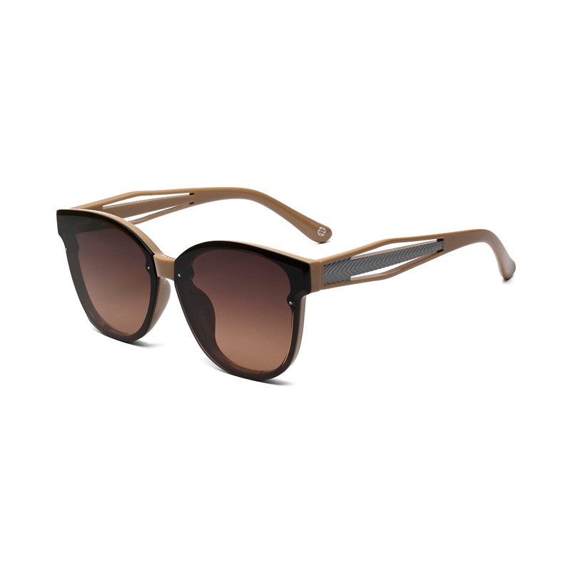 Kalira Brown Large Full Rim Cateye Sunglasses for Women — Hashtag Eyewears
