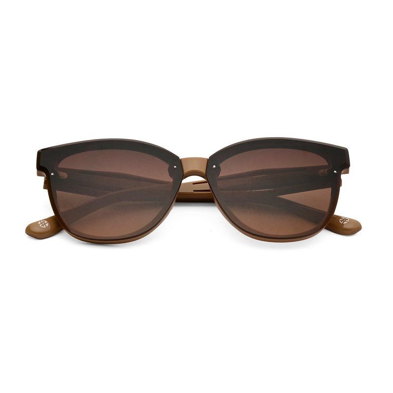 Kalira Brown Large Full Rim Cateye Sunglasses for Women — Hashtag Eyewears