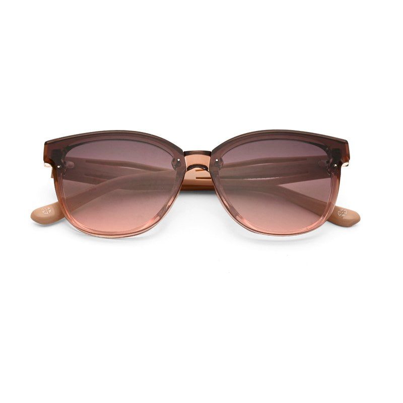 Kalira Gradient Brown - Pink Large Full Rim Cateye Sunglasses for Women — Hashtag Eyewears
