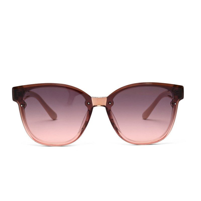 Kalira Gradient Brown - Pink Large Full Rim Cateye Sunglasses for Women — Hashtag Eyewears