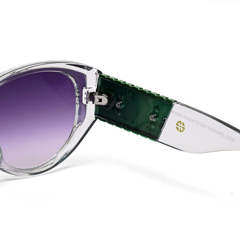 Kynor Gradient Purple Medium Full Rim Cateye Sunglasses for Women — Hashtag Eyewears
