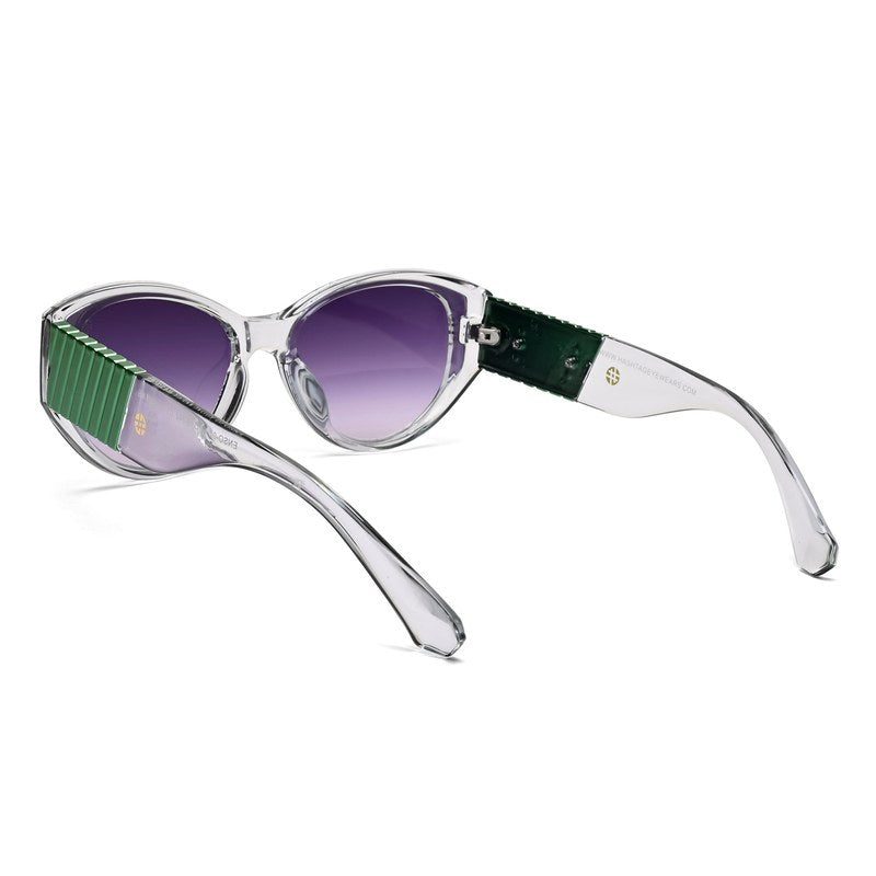 Kynor Gradient Purple Medium Full Rim Cateye Sunglasses for Women — Hashtag Eyewears