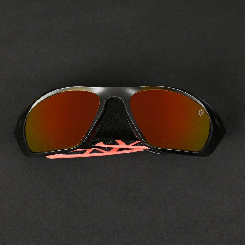 Lateralis Black Large Full Rim Wraparound Sports Sunglasses for Men & Women — Hashtag Eyewears