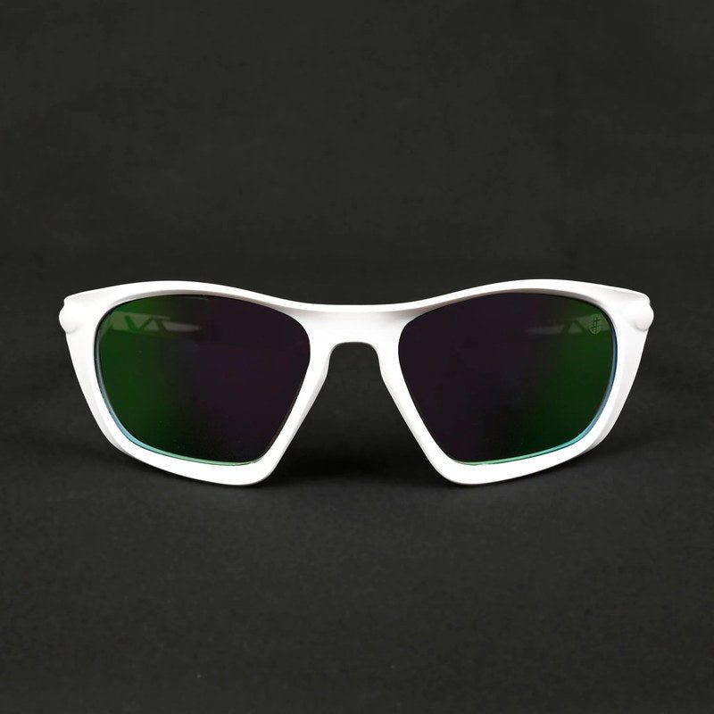 Lateralis White Large Full Rim Wraparound Sports Sunglasses for Men & Women — Hashtag Eyewears