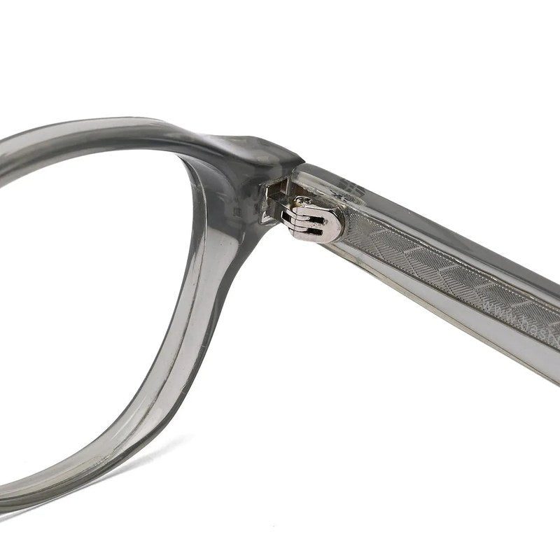 Lumishift Transparent Greenish Grey Medium Full Rim Square Computer Glasses for Men & Women — Hashtag Eyewears