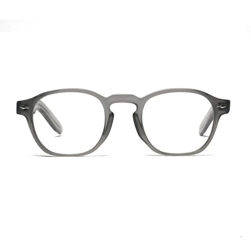Lumishift Transparent Greenish Grey Medium Full Rim Square Computer Glasses for Men & Women — Hashtag Eyewears