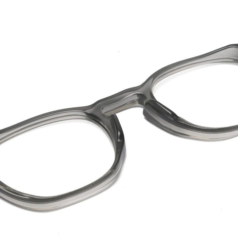 Lumishift Transparent Greenish Grey Medium Full Rim Square Computer Glasses for Men & Women — Hashtag Eyewears